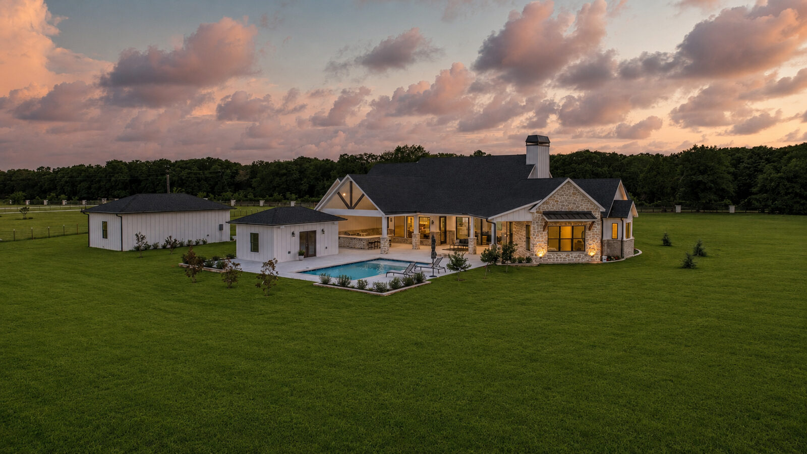 Backyard in daylight