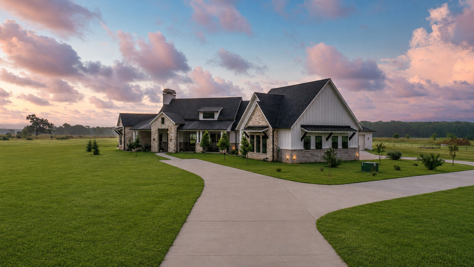 Driveway in daylight